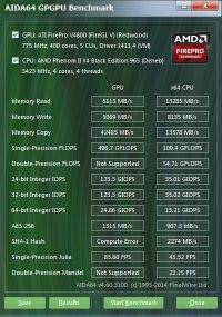 AIDA64 GPGPU Benchmark